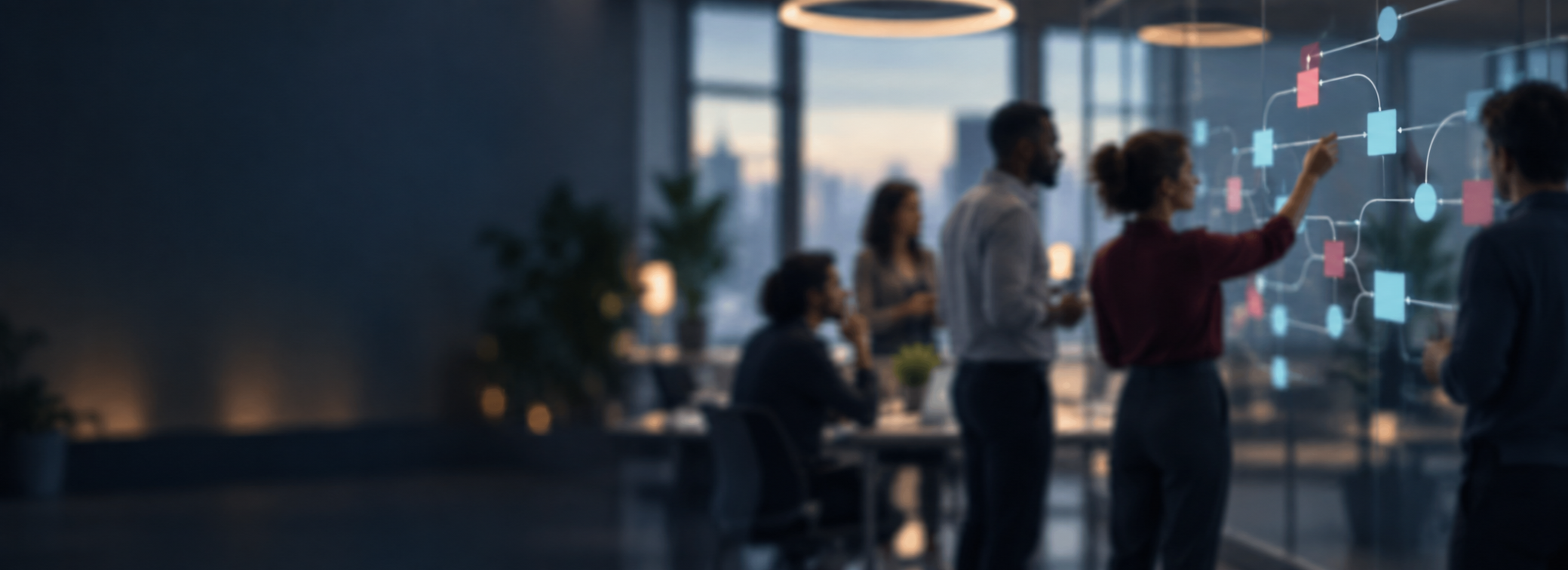 Equipo colaborando en la automatización de procesos empresariales